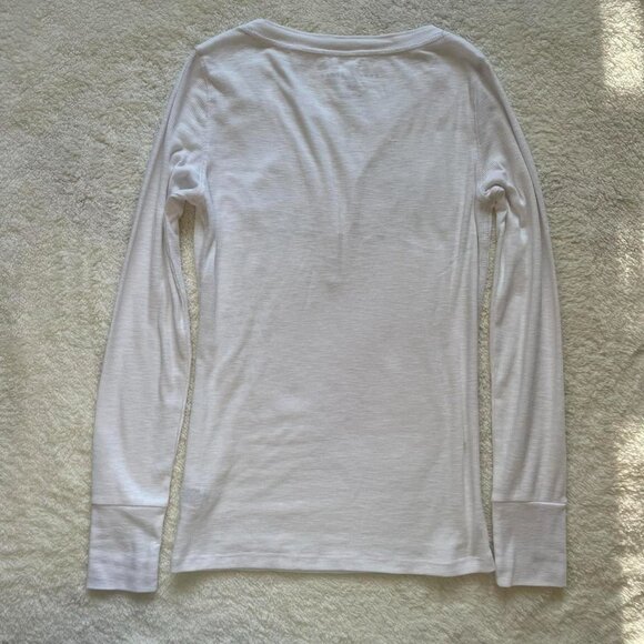 White Aeropostale Henley Top - Picture 8 of 8